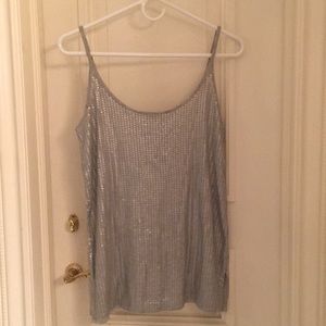 VINCE Sequin Tank Top